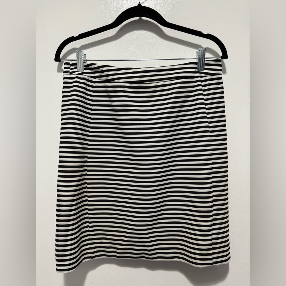 41 Hawthorn Monochrome Striped Pencil Skirt Medium